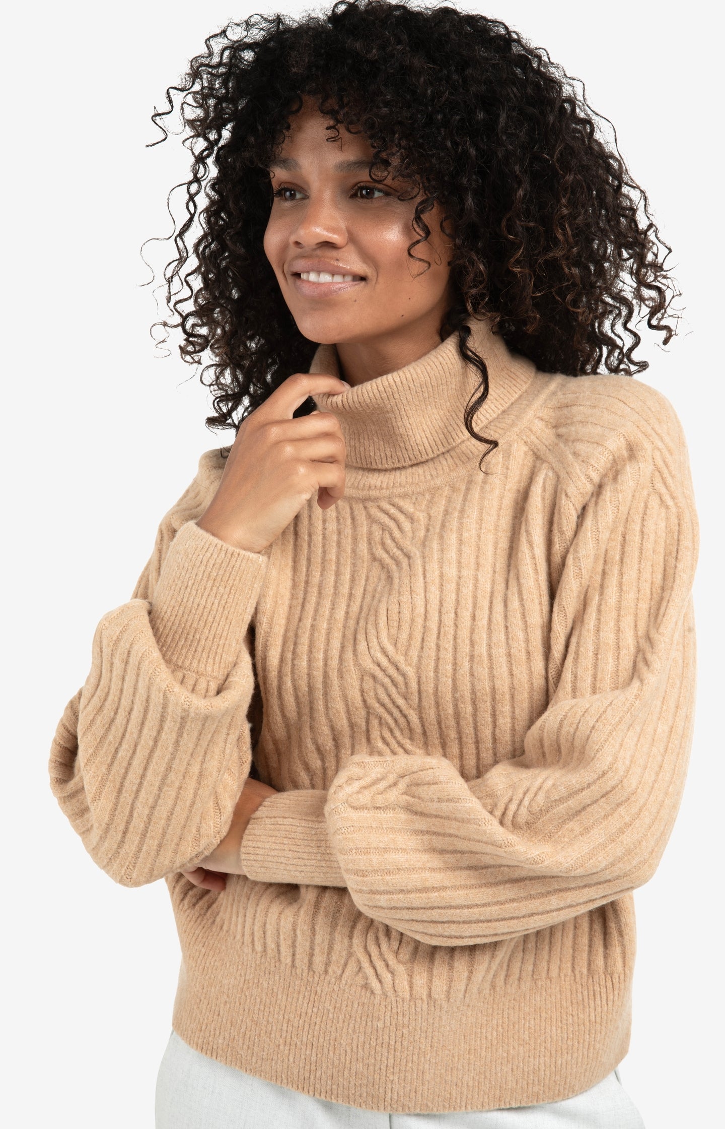 Woven wide leg trousers with belt