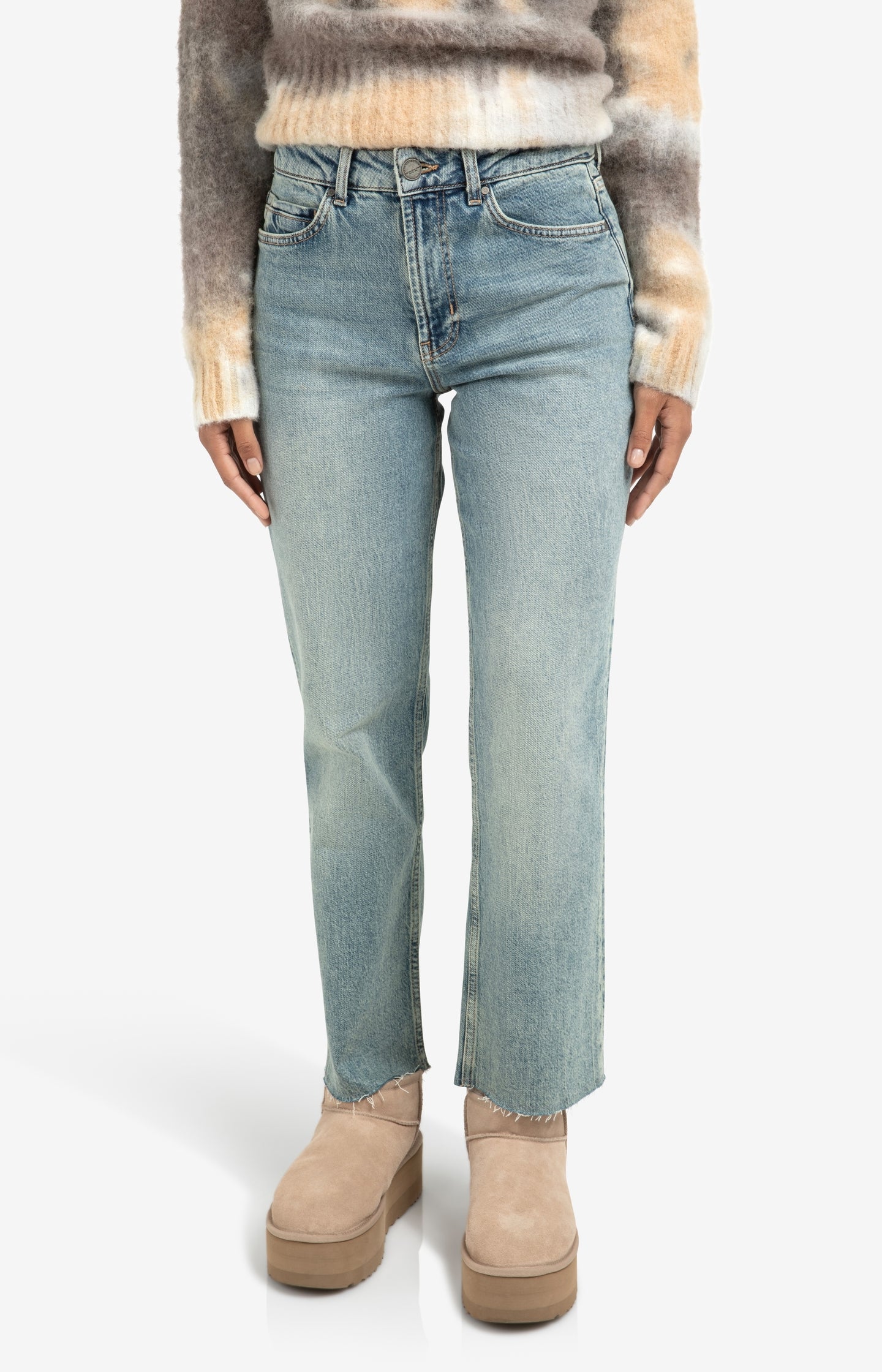 Woven wide leg trousers with belt