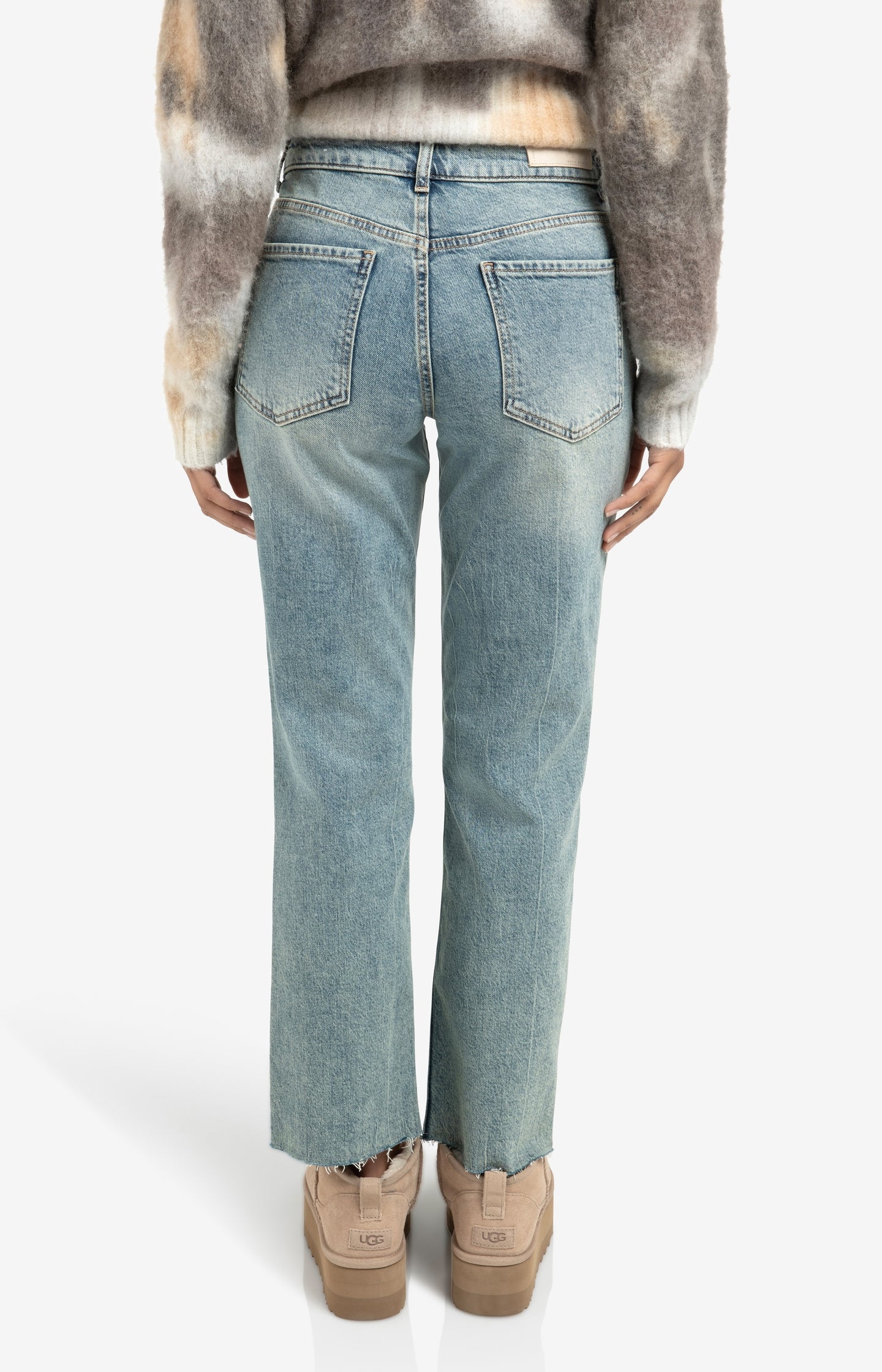 Woven wide leg trousers with belt