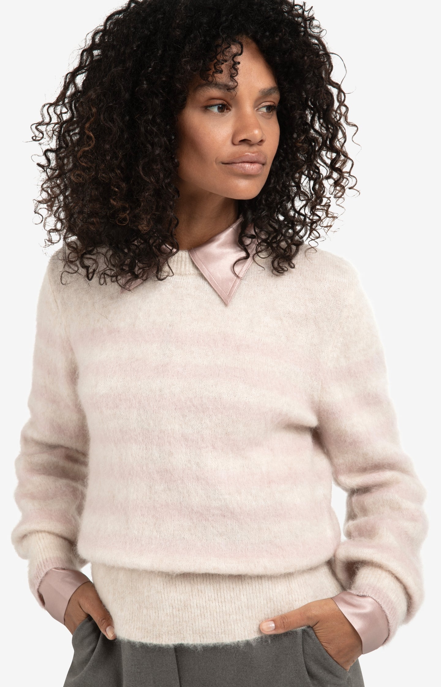Woven wide leg trousers with belt