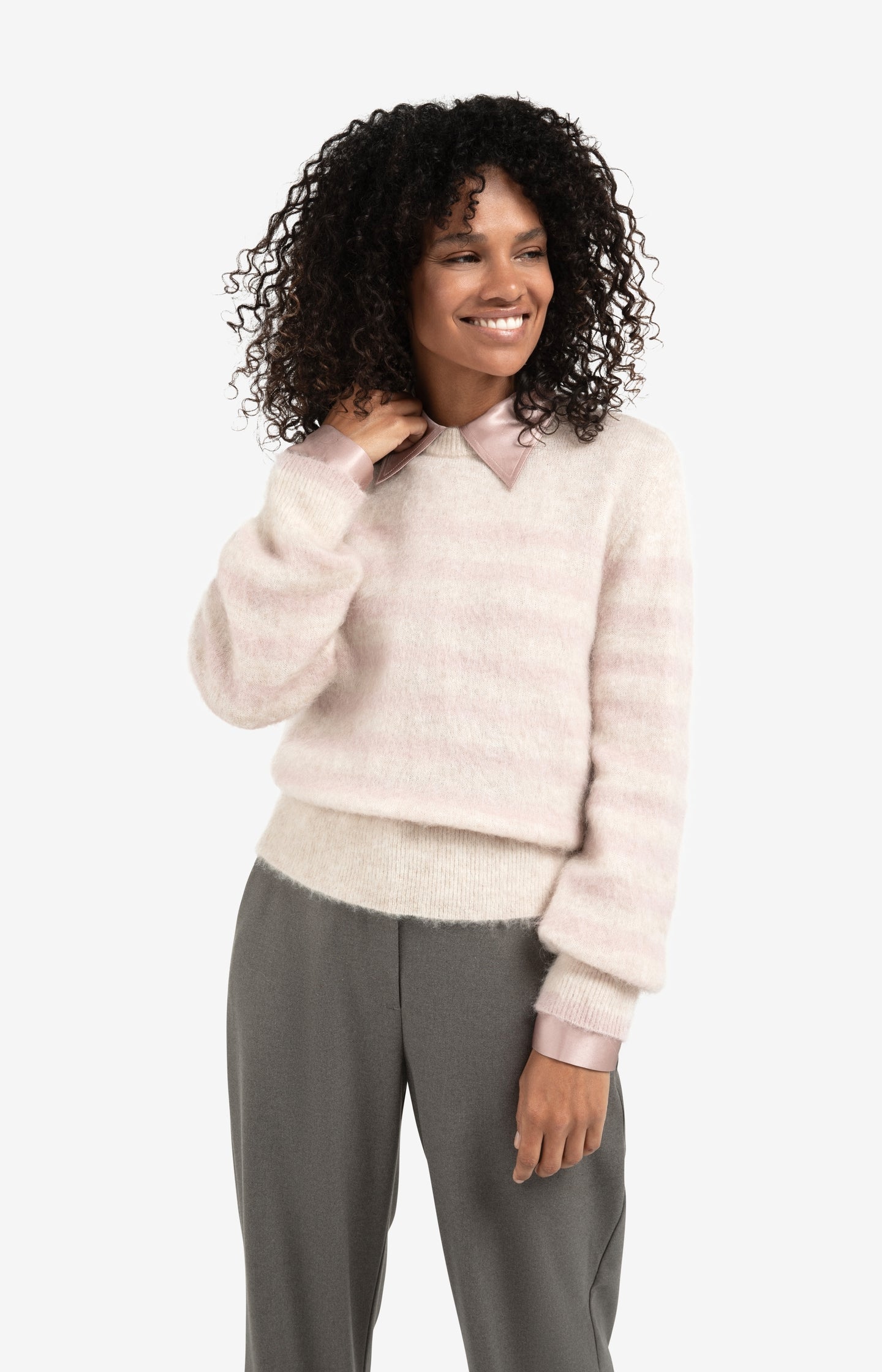Woven wide leg trousers with belt