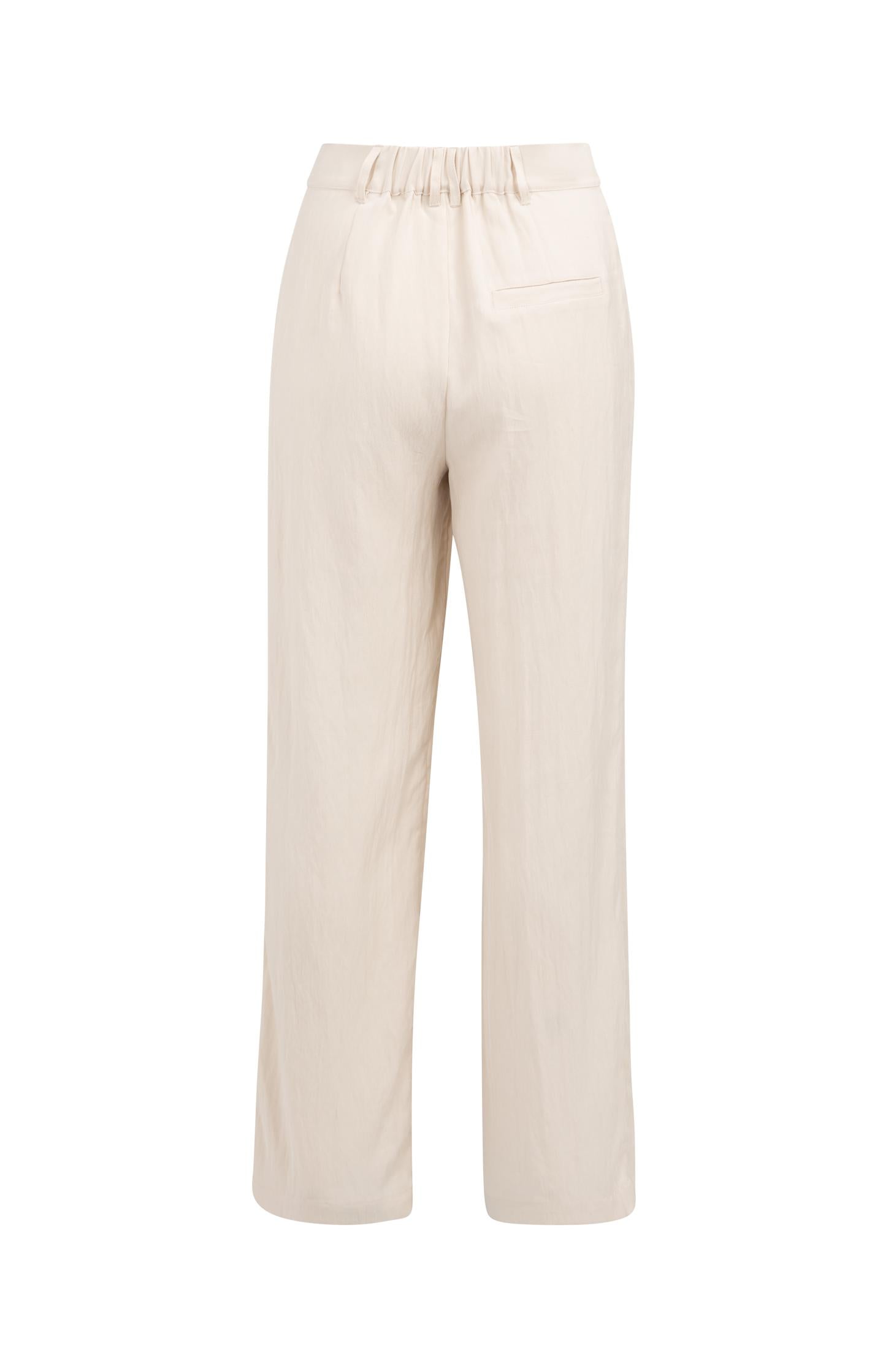 Woven wide leg trousers with pleats (L32)