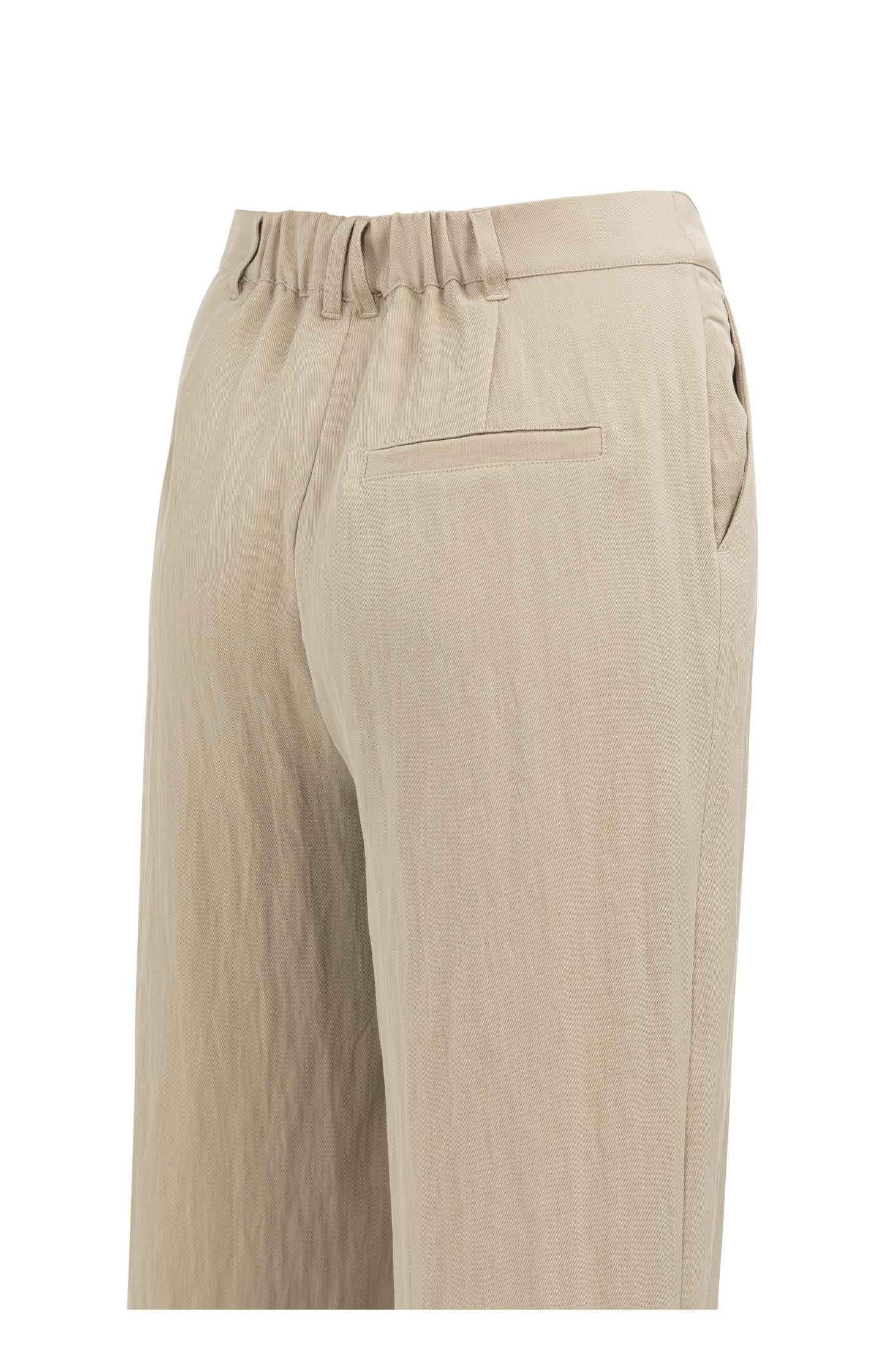 Woven wide leg trousers with pleats (L32)