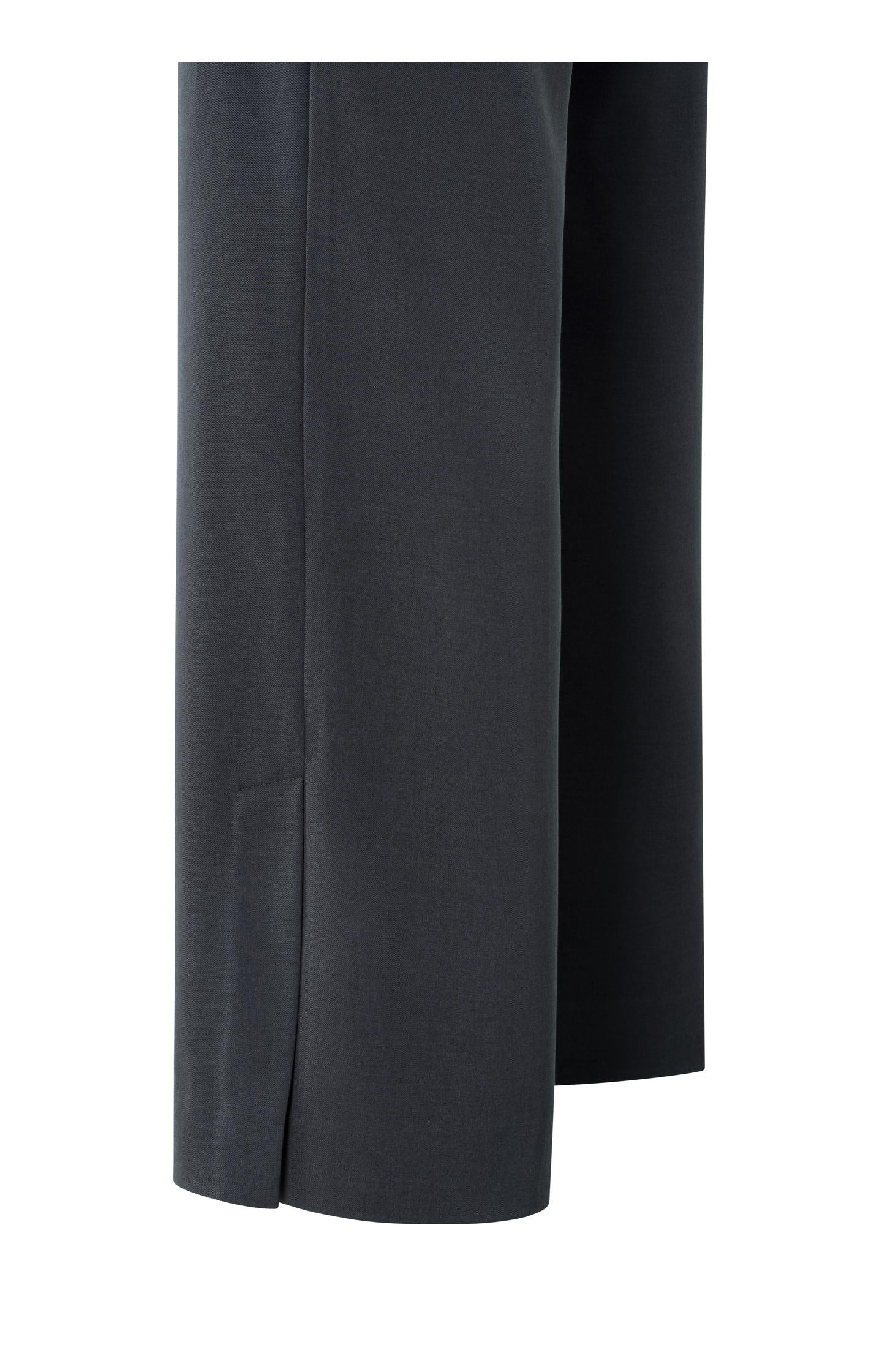 Woven wide leg trousers with pocket detail and slit