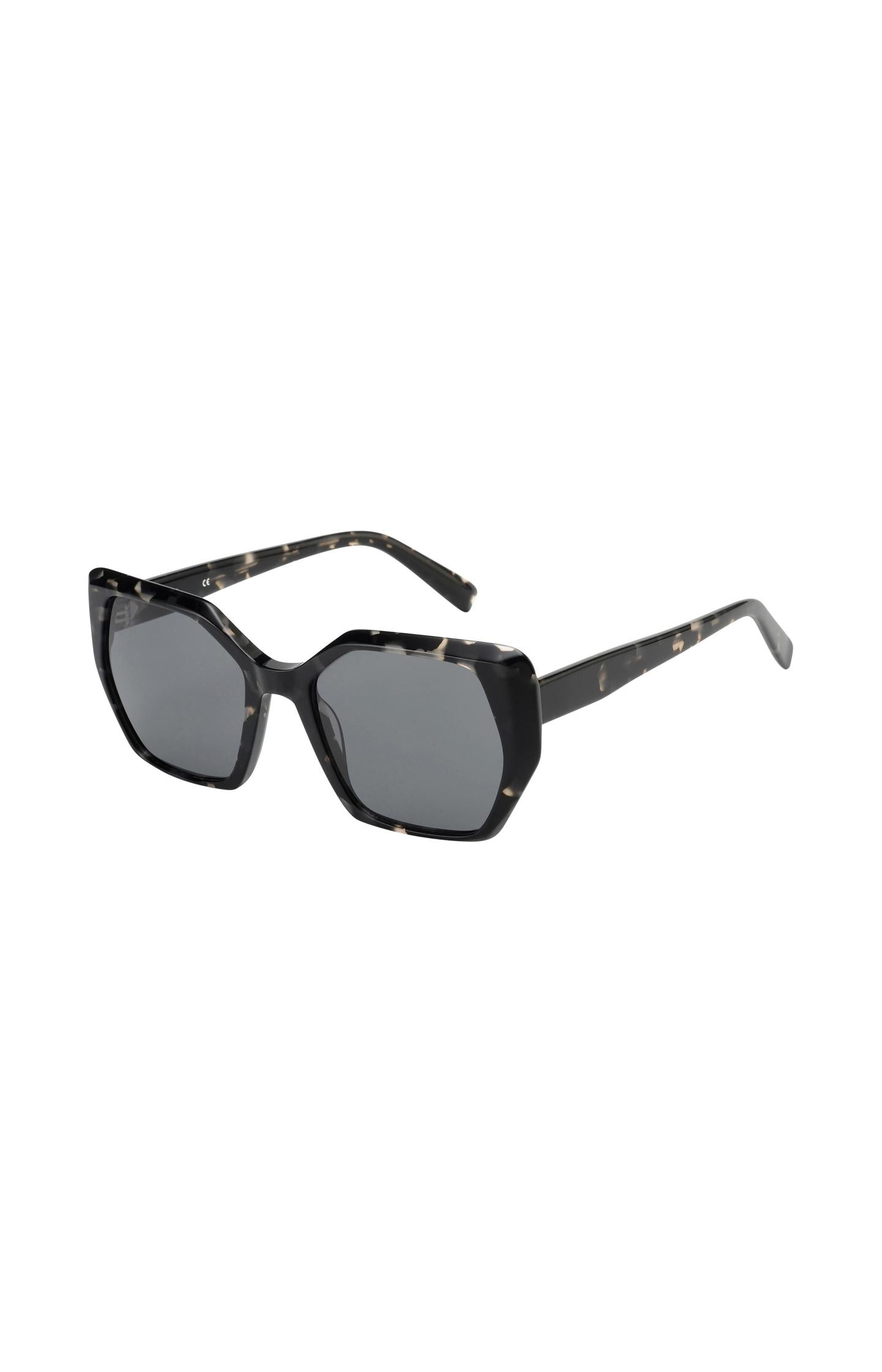 Zoe sunglasses with hexagonal design with dark lenses - Type: product